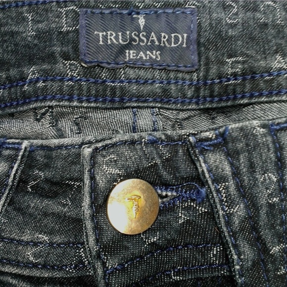 Trussardi Straight Spell Out Jeans Women's 28 #209 - Picture 5 of 8